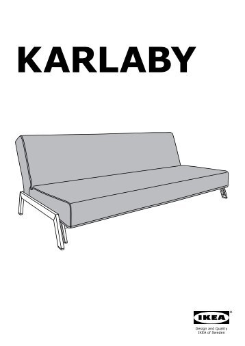 Ikea KARLABY / KARLSKOGA divano letto a 3 posti - S49926527 - Istruzioni di montaggio