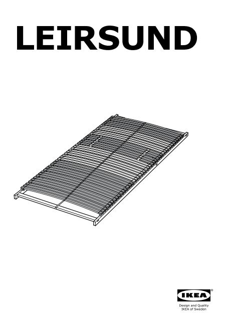 Ikea FJELLSE struttura letto - S09020013 - Istruzioni di montaggio