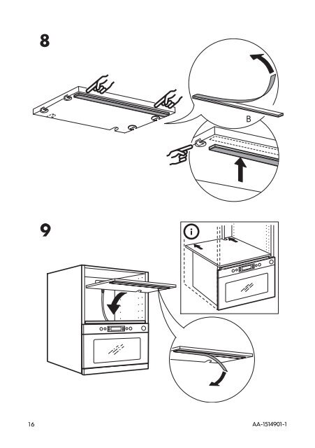 Ikea HUSH&Aring;LLA forno a microonde - 40303383 - Istruzioni di montaggio