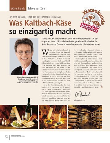 Was Kaltbach-Käse so einzigartig macht - RUNDSCHAU für den ...