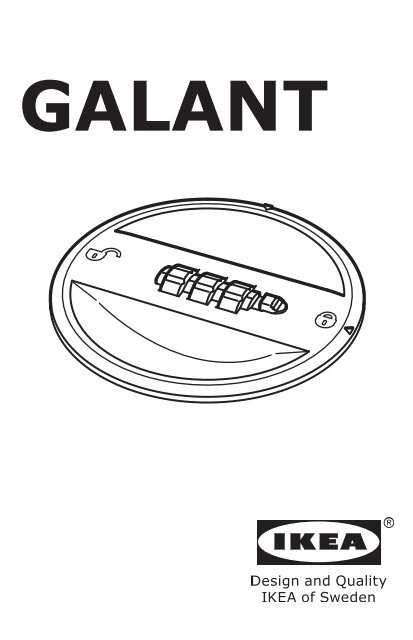 Ikea GALANT Cassettiera Con Rotelle - 50206428 - Manuali