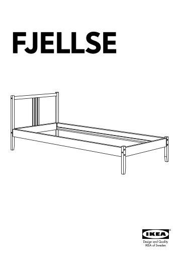 Ikea FJELLSE struttura letto - S49019772 - Istruzioni di montaggio