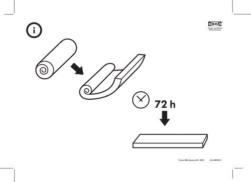 Ikea EXARBY divano letto a 3 posti - S89887294 - Manuali