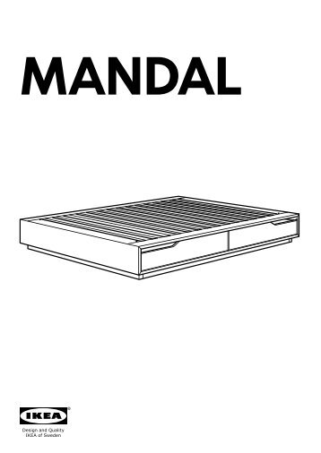 Ikea MANDAL Struttura Letto Con Contenitore - 30280481 - Istruzioni di montaggio