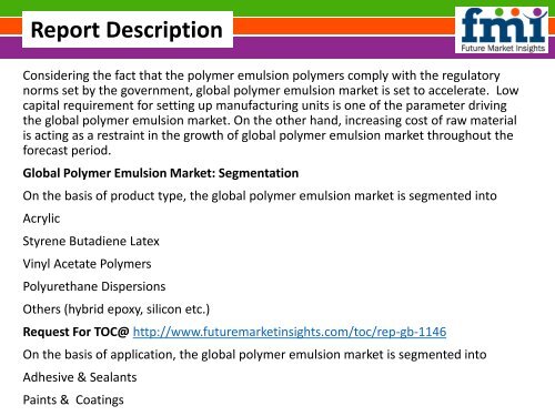 Polymer Emulsion Market