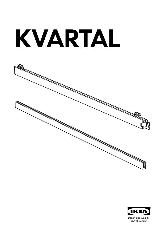Ikea KVARTAL Binario Superiore E Inferiore - 30079370 - Istruzioni di  montaggio