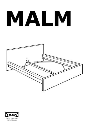 Ikea MALM struttura letto, bassa - S39893565 - Istruzioni di montaggio