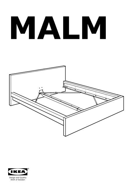 Ikea MALM struttura letto, bassa - S39893565 - Istruzioni di montaggio