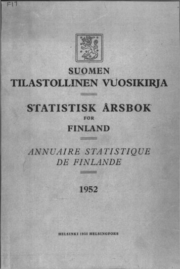 Finland Yearbook - 1952