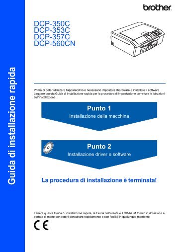 Brother DCP-560CN - Guida di installazione rapida