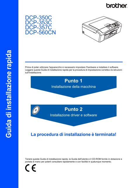 Brother DCP-560CN - Guida di installazione rapida