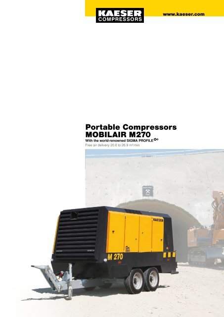 Portable Compressors MOBILAIR M 270