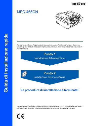 Brother MFC-465CN - Guida di installazione rapida