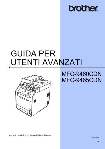Brother MFC-9460CDN - Guida per utenti avanzati