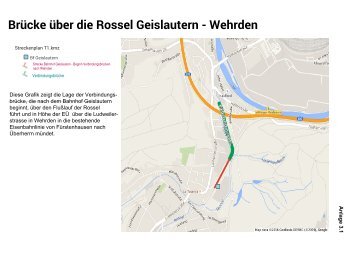 Brücke über die Rossel Geislautern - Wehrden