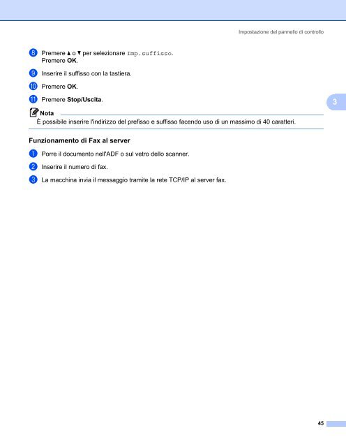 Brother MFC-7440N - Guida dell'Utente in rete per Internet Fax