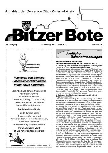 bereitschaftsdienste - in Bitz