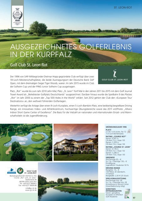 GolfLand Baden-Württemberg 2016