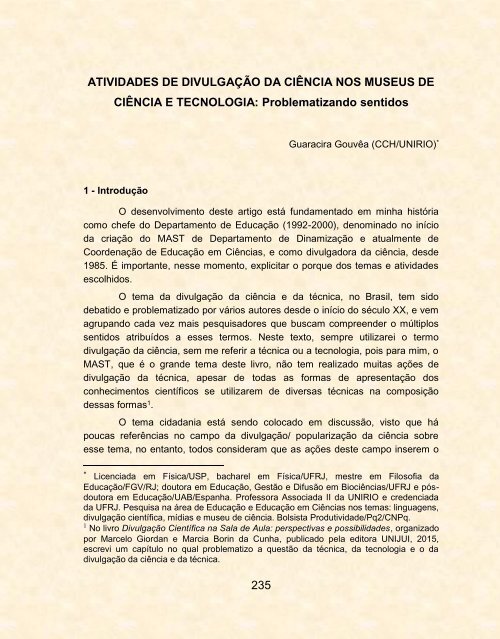 Coleção MAST: 30 Anos de Pesquisa Volume 2