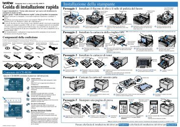 Brother HL-2600CN - Guida di installazione rapida/ Guida di installazione in rete