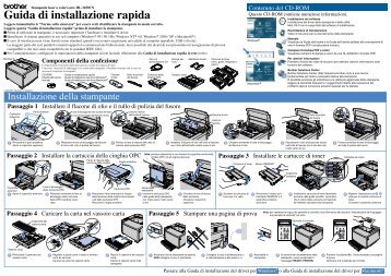 Brother HL-3450CN - Guida di installazione rapida/ Guida di installazione in rete