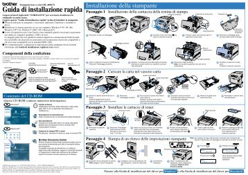 Brother HL-4000CN - Guida di installazione rapida/ Guida di installazione in rete