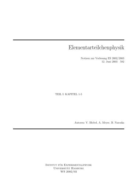 Elementarteilchenphysik - Desy