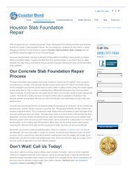 Slab Foundation Repair Service In Houston