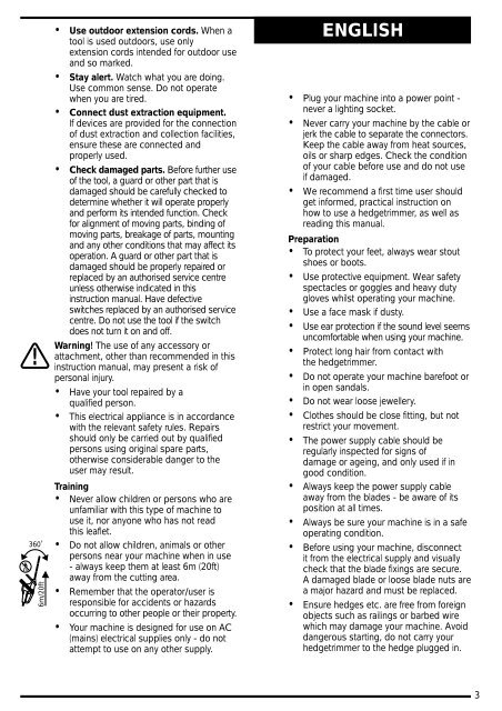 BlackandDecker Hedgetrimmer- Gt240 - Type 1 - Instruction Manual (Inglese)