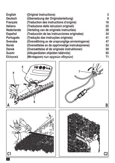 BlackandDecker Hedgetrimmer- Gt510 - Type 2 - Instruction Manual (Europeo)