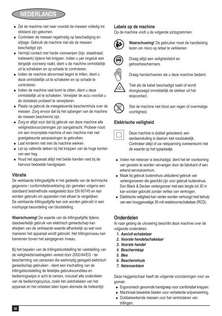 BlackandDecker Hedgetrimmer- Gt510 - Type 2 - Instruction Manual (Europeo)