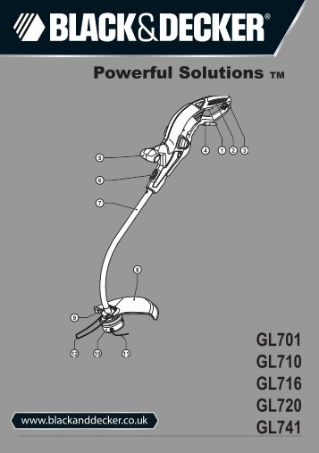 BlackandDecker Tagliabordi A Filo- Gl741 - Type 3 - Instruction Manual (Inglese)