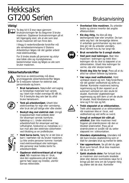 BlackandDecker Hedgetrimmer- Ht33 - Type 1 - Instruction Manual