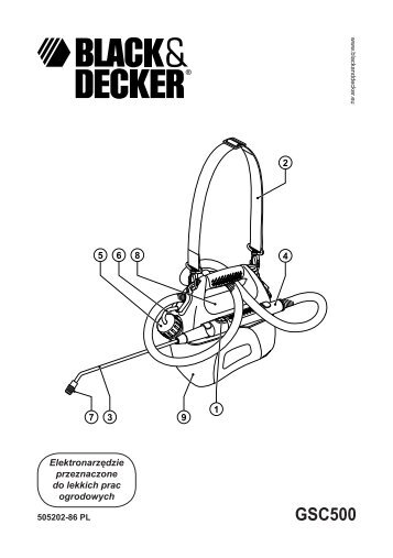 BlackandDecker Spruzzatore Elettric- Gsc500 - Type H1 - Instruction Manual (Polonia)