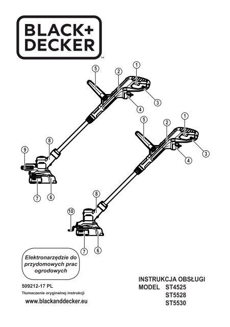 BlackandDecker Tagliabordi A Filo- St4525 - Type 1 - Instruction Manual  (Polonia)