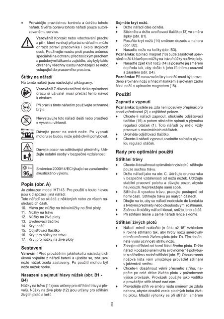 BlackandDecker Testa Taglia Cespugl- Mtss11 - Type 1 - Instruction Manual (Czech)