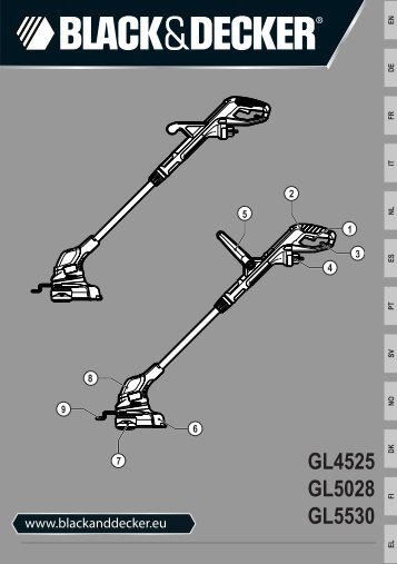 BlackandDecker Tagliabordi A Filo- Gl5530 - Type 1 - Instruction Manual (Europeo)