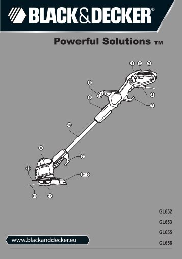 BlackandDecker Tagliabordi A Filo- Gl655 - Type 2 - 3 - Instruction Manual (Europeo)