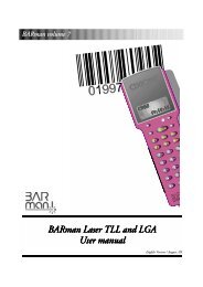 BARman volume 7 BARman Laser TLL and LGA ... - Axiome Alpha SA