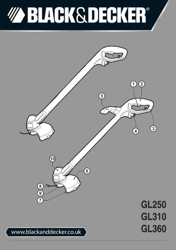 BlackandDecker Tagliabordi A Filo- Gl310 - Type 1 - Instruction Manual (Inglese)