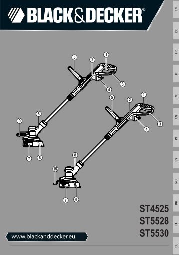 BlackandDecker Tagliabordi A Filo- St5528 - Type 1 - Instruction Manual (Europeo)