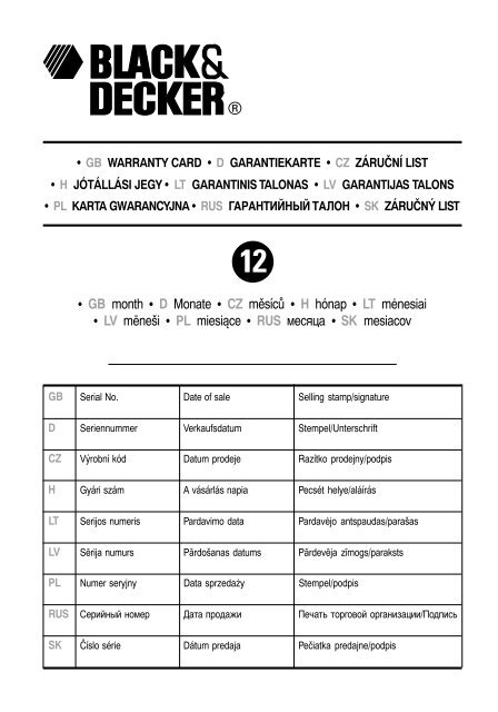 BlackandDecker Hedgetrimmer- Gt260s - Type 4 - Instruction Manual (Europeo Orientale)