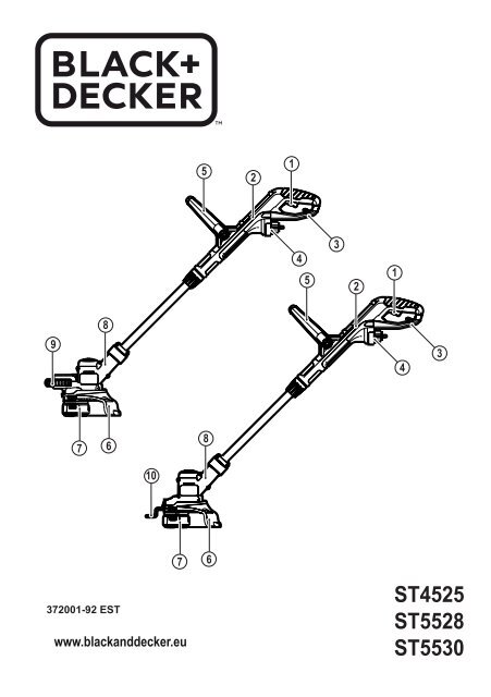 BlackandDecker Tagliabordi A Filo- St5528 - Type 1 - Instruction Manual (Estonia)