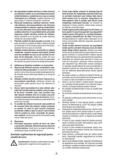 BlackandDecker Tagliasiepi Sen Cavo- Gtc1445l - Type H1 - Instruction Manual (Romania)