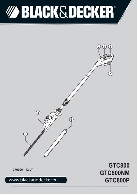 BlackandDecker Tagliatrice Sen Cavo- Gtc800nm - Type H1 - Instruction Manual (Lituania)