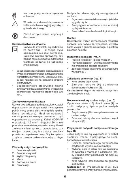 BlackandDecker Hedgetrimmer- Gt5026 - Type 1 - Instruction Manual (Polonia)