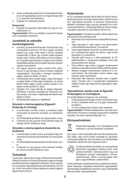 BlackandDecker Tagliasiepi Sen Cavo- Gtc1850l - Type H1 - Eu - Instruction Manual (Ungheria)
