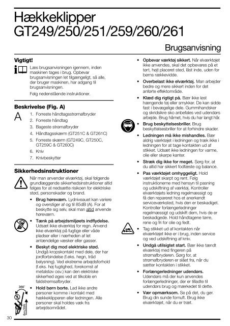 BlackandDecker Hedgetrimmer- Gt260 - Type 3 - Instruction Manual (Europeo)