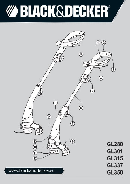 BlackandDecker Tagliabordi A Filo- Gl301 - Type 2 - Instruction Manual (Europeo Orientale)