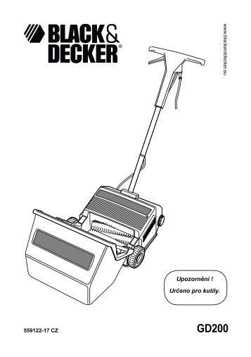 BlackandDecker Rastrello- Gd200 - Type 1 - Instruction Manual (Czech)